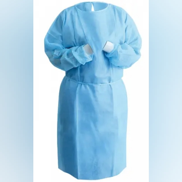 UniPack Isolation Gown - SMS with Knit Cuff - 1 Pack of 10 - Picture 2 of 2